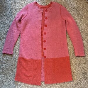 Pink and orange Long Cardigan